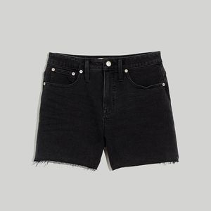 Madewell Curvey High Rise Short, Size 29, Black wash